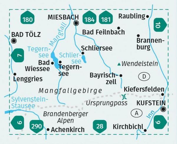Produktbild: KOMPASS Wanderkarte 8 Tegernsee, Schliersee, Wendelstein 1:50.000