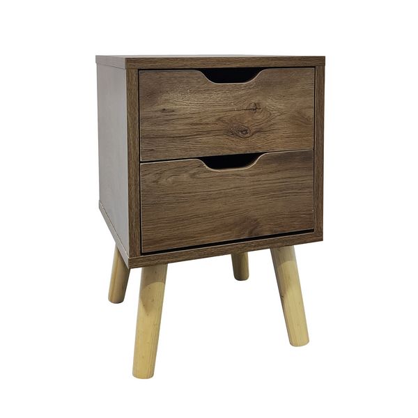 HTI-Living Nachtschrank 2 Schubkästen Thekla 2945 Nachtschrank 2 Schubkästen Thekla 2945