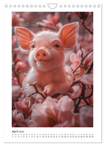 Produktbild: Schwein gehabt (Wandkalender 2026 DIN A4 hoch), CALVENDO Monatskalender