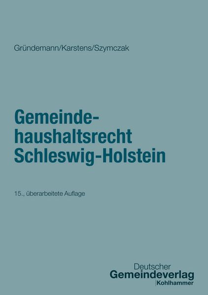 Produktbild: Gemeindehaushaltsrecht Schleswig-Holstein