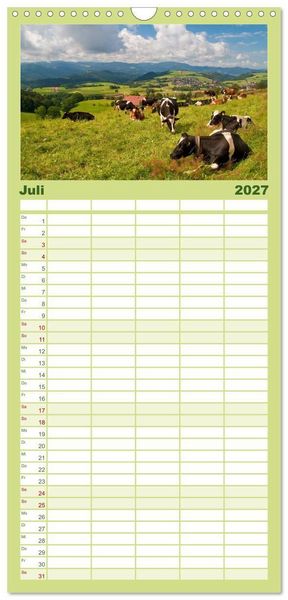 Produktbild: Familienplaner 2027 - Schwarzwald 2027 mit 5 Spalten (Wandkalender, 21 x 45 cm) CALVENDO