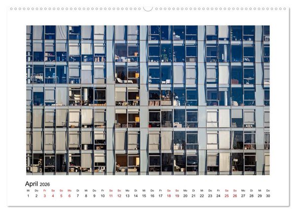 Produktbild: Fassadenpoesie &ndash; Muster & Strukturen aus New York (hochwertiger Premium Wandkalender 2026 DIN A2 quer), Kunstdruck in Hochglanz
