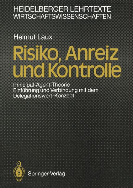 Produktbild: Risiko, Anreiz und Kontrolle