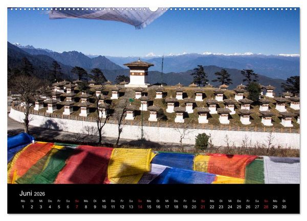 Produktbild: Bhutan 2026 - Land des Donnerdrachens (hochwertiger Premium Wandkalender 2026 DIN A2 quer), Kunstdruck in Hochglanz