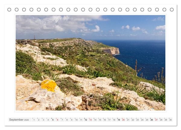 Produktbild: Malta. Impressionen einer Insel (Tischkalender 2026 DIN A5 quer), CALVENDO Monatskalender