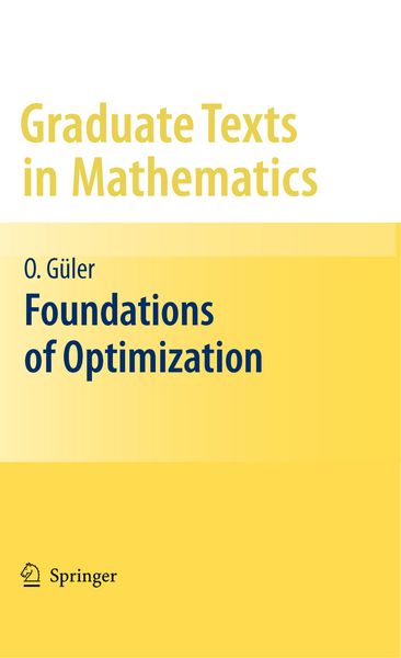Produktbild: Foundations of Optimization