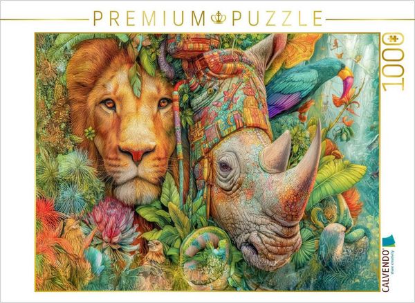Produktbild: CALVENDO Puzzle Tierische Kreaturen des Dschungels | 1000 Teile Lege-Gr&ouml;&szlig;e 64x48cm Foto-Puzzle f&uuml;r gl&uuml;ckliche Stunden
