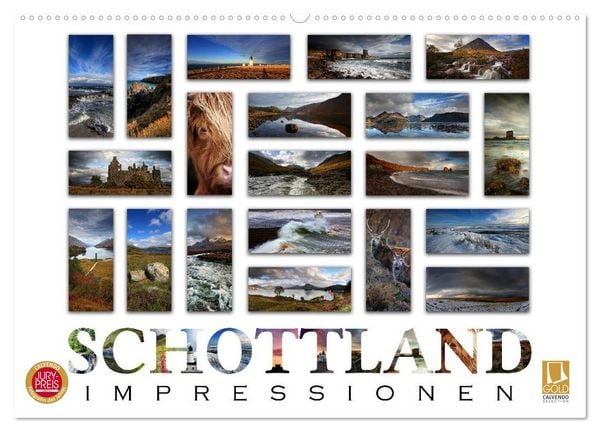Schottland Impressionen (Wandkalender 2026 DIN A2 quer), CALVENDO Monatskalender