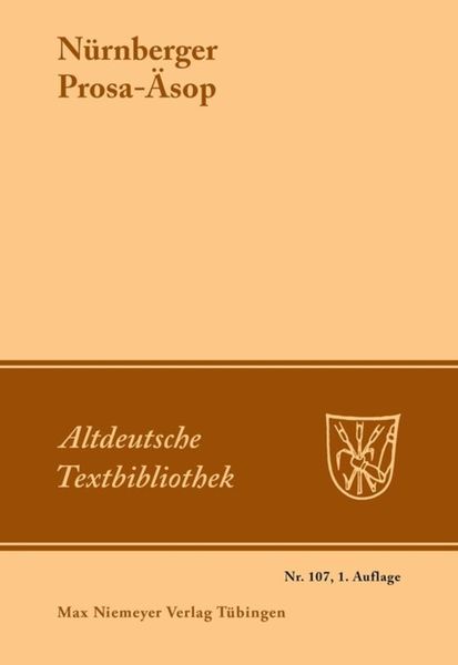 Produktbild: N&uuml;rnberger Prosa-&Auml;sop