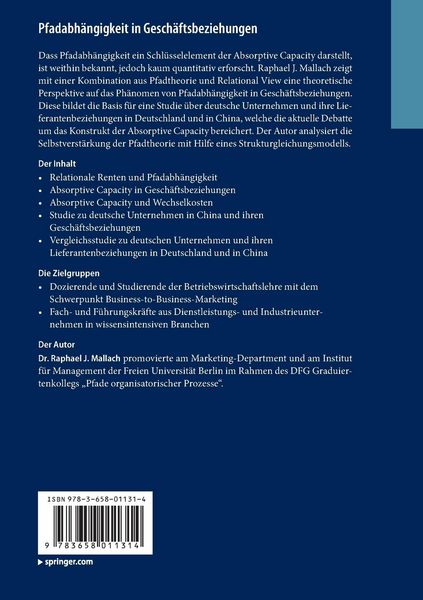 Produktbild: Pfadabh&auml;ngigkeit in Gesch&auml;ftsbeziehungen