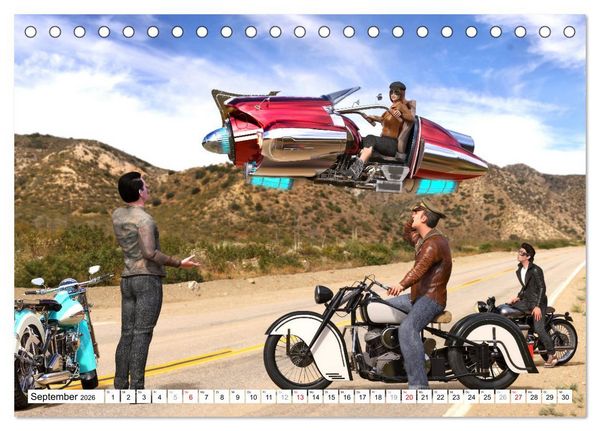 Produktbild: 50s Future - Retro SciFi (Tischkalender 2026 DIN A5 quer), CALVENDO Monatskalender