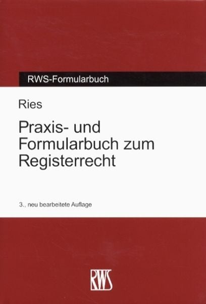 Produktbild: Praxis- und Formularbuch zum Registerrecht