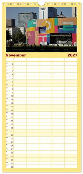 Produktbild: Familienplaner 2027 - Seoul mit 5 Spalten (Wandkalender, 21 x 45 cm) CALVENDO