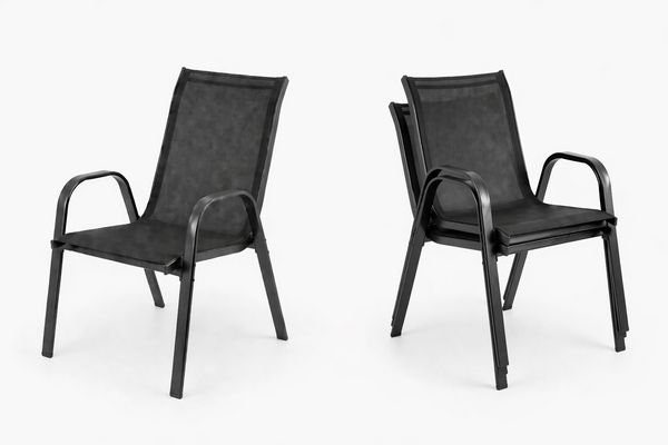 Produktbild: 3tlg Balkonset Gartenm&ouml;bel Stapelst&uuml;hle Set Sonlas