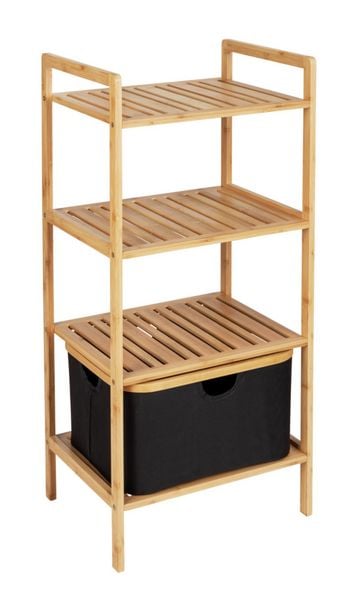 Regal mit 3 Etagen Mod. Ecori, Bambus, recyceltes Polyester