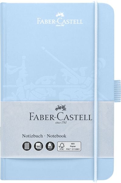 Produktbild: Faber-Castell Notizbuch himmelblau 90x140mm