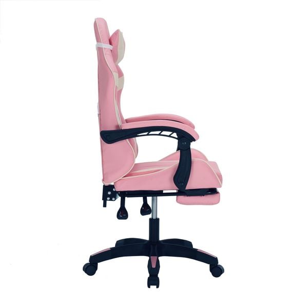 Produktbild: HTI-Living Drehstuhl Krit Eco Pink Weiss PVC Drehstuhl Krit Eco Pink Weiss PVC