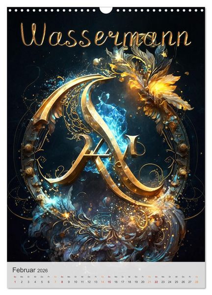 Produktbild: Fantasievolle Sternzeichen (Wandkalender 2026 DIN A3 hoch), CALVENDO Monatskalender