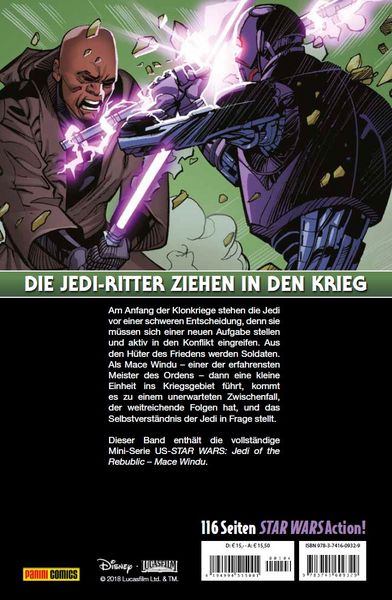Produktbild: Star Wars Comics: Jedi der Republik - Mace Windu