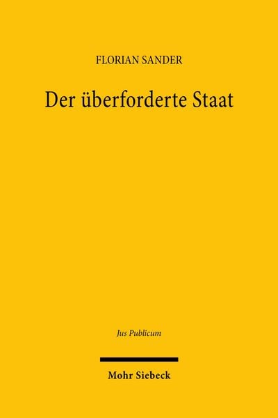 Produktbild: Der &uuml;berforderte Staat