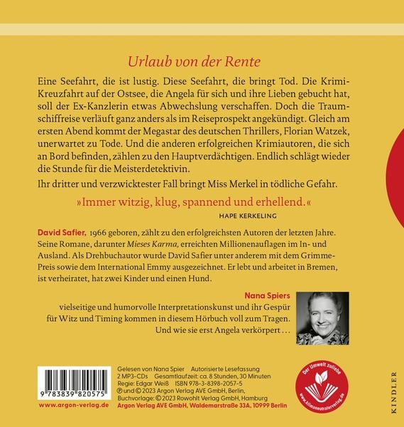 Produktbild: Miss Merkel: Mord auf hoher See