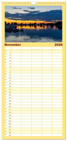 Produktbild: Familienplaner 2026 - Der Zauber des Bodensees mit 5 Spalten (Wandkalender, 21 x 45 cm) CALVENDO