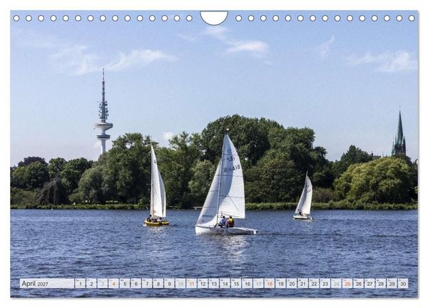 Produktbild: Hansestadt Hamburg (Wandkalender 2027 DIN A4 quer), CALVENDO Monatskalender