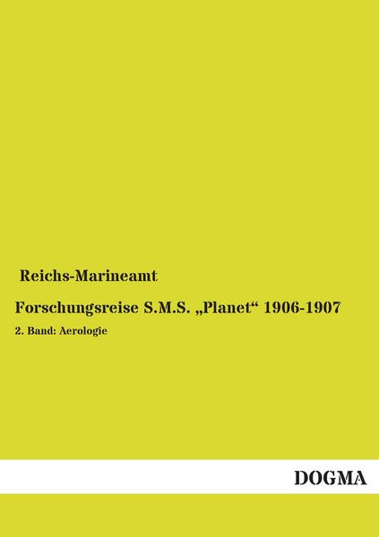 Produktbild: Forschungsreise S.M.S. "Planet" 1906-1907