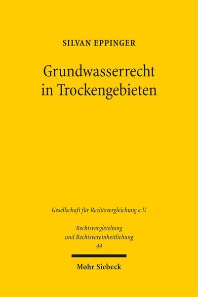 Produktbild: Grundwasserrecht in Trockengebieten