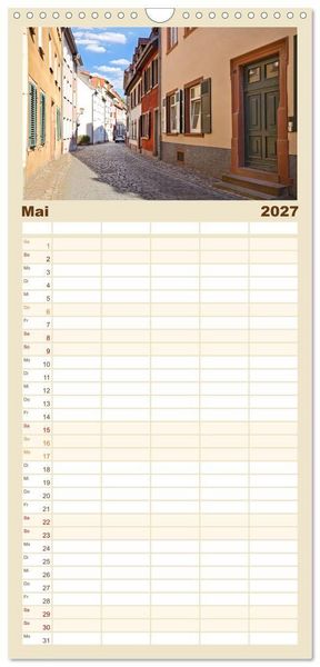 Produktbild: Familienplaner 2027 - Worms - historisch und sagenhaft mit 5 Spalten (Wandkalender, 21 x 45 cm) CALVENDO