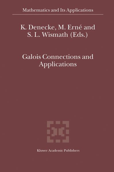 Produktbild: Galois Connections and Applications