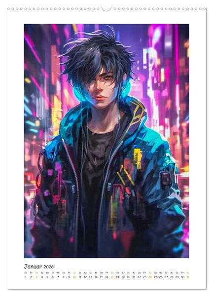 Produktbild: Coole Cyber Boys (Wandkalender 2026 DIN A2 hoch), CALVENDO Monatskalender