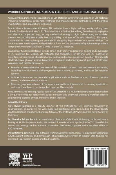 Produktbild: Fundamentals and Sensing Applications of 2D Materials
