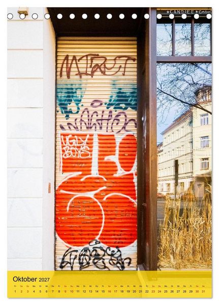 Produktbild: Plagwitz kunterbunt - Leipzigs wildester Stadtteil (Tischkalender 2027 DIN A5 hoch), CALVENDO Monatskalender