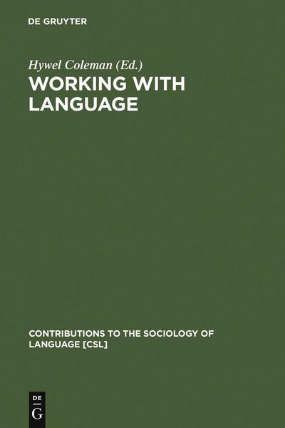 Produktbild: Working with Language