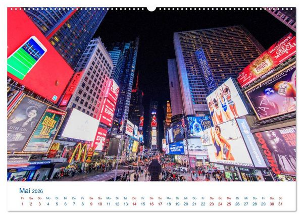 Produktbild: Die New Yorker City (Wandkalender 2026 DIN A2 quer), CALVENDO Monatskalender