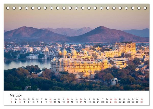 Produktbild: Indien: Menschen &bull; Farben &bull; Religionen (Tischkalender 2026 DIN A5 quer), CALVENDO Monatskalender