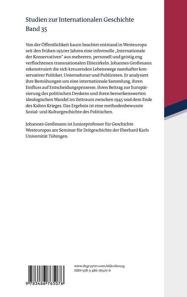 Produktbild: Die Internationale der Konservativen