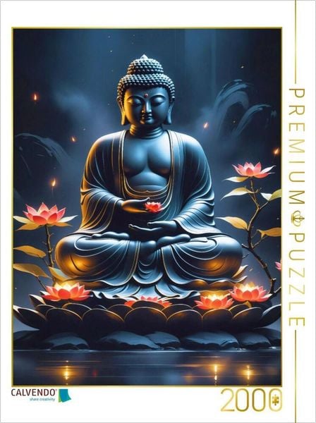 Produktbild: CALVENDO Puzzle Buddha | 2000 Teile Lege-Gr&ouml;&szlig;e 90x67cm Foto-Puzzle f&uuml;r gl&uuml;ckliche Stunden