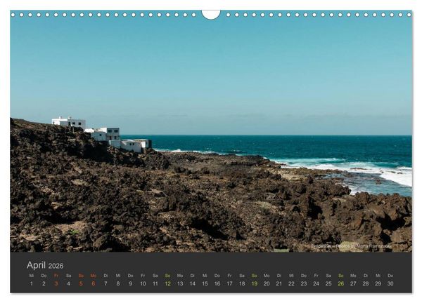 Produktbild: Vulkaninsel &ndash; Lanzarote (Wandkalender 2026 DIN A3 quer), CALVENDO Monatskalender