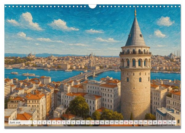 Produktbild: Sehenswertes in Istanbul - Die Sprache der Farben (Wandkalender 2026 DIN A3 quer), CALVENDO Monatskalender
