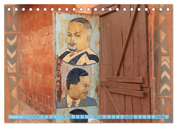 Produktbild: Barbershops in Afrika (Tischkalender 2026 DIN A5 quer), CALVENDO Monatskalender