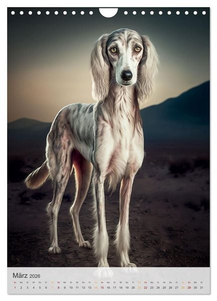 Produktbild: Persischer Windhund (Wandkalender 2026 DIN A4 hoch), CALVENDO Monatskalender
