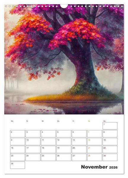Produktbild: M&auml;rchenhafte B&auml;ume (Wandkalender 2026 DIN A3 hoch), CALVENDO Monatskalender