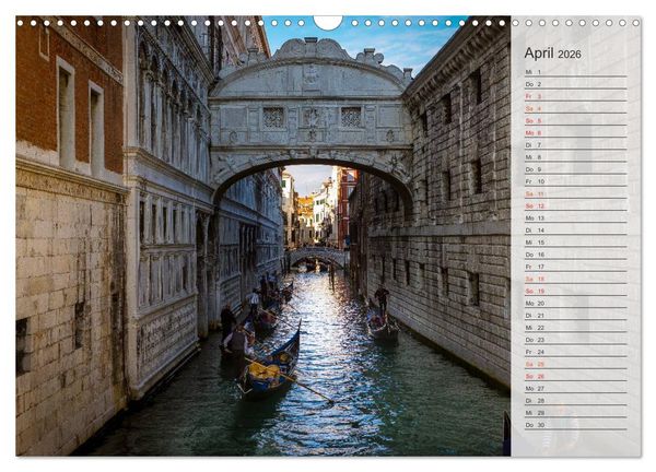 Produktbild: Wundervolles Venedig (Wandkalender 2026 DIN A3 quer), CALVENDO Monatskalender