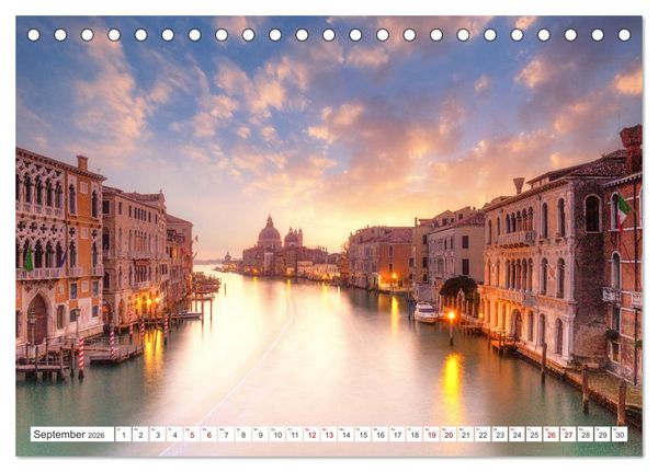 Produktbild: Venedig und Burano - Lagunenstadt und bunte H&auml;user (Tischkalender 2026 DIN A5 quer), CALVENDO Monatskalender