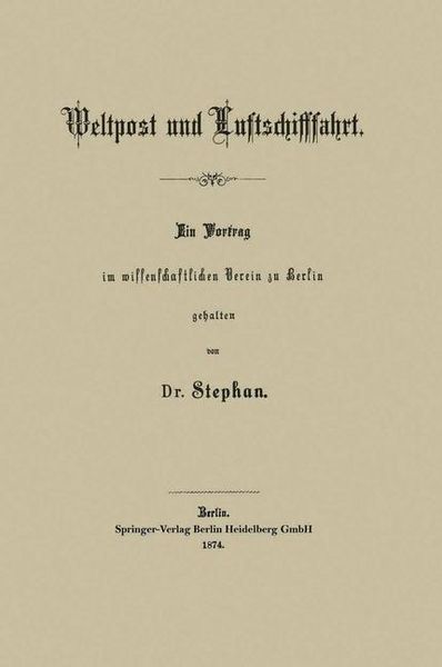 Produktbild: Weltpost und Luftschifffahrt
