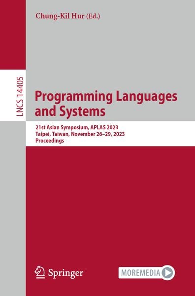 Produktbild: Programming Languages and Systems