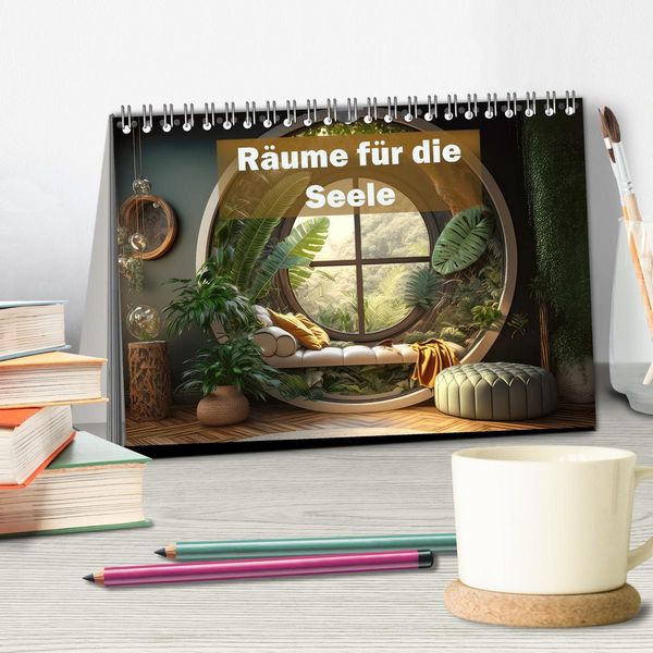 Produktbild: R&auml;ume f&uuml;r die Seele (Tischkalender 2026 DIN A5 quer), CALVENDO Monatskalender