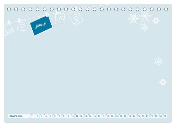 Produktbild: 12 x collage de photos - calendrier de bricolage (Calendrier de bureau 2026 DIN A5 vertical), CALVENDO calendrier mensuel